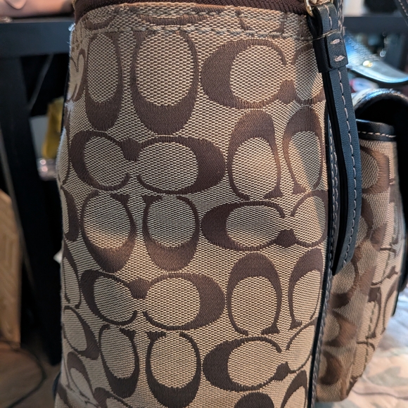 Vintage Coach Legacy Y2K Gigi 65th Anniversary Jacquard Canvas and Leather Bag - Picture 7 of 12